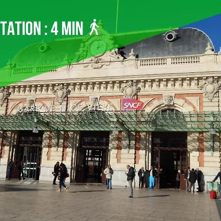 Lejlighed Hyper Centre - Air-conditioned - Quiet - Tramway - Equipped Kitchen - Wifi